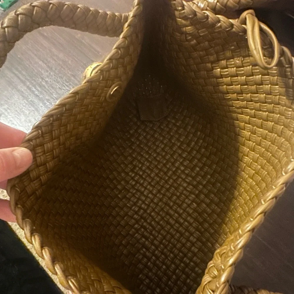 Bottega Brown Woven Handbag - Picture 3 of 6